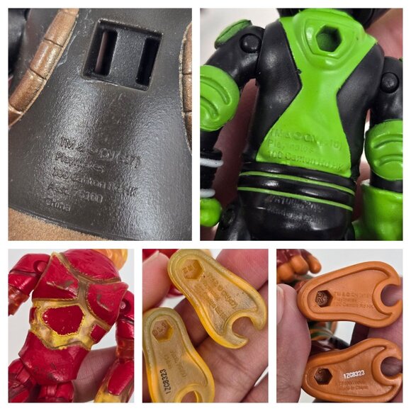 Ben 10 Action Figure Lot of 4 Hot Shot Rustbuggy Ben Steam Smythe Heatblast - Picture 11 of 11